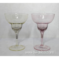 New design gold rim margarita wine glass